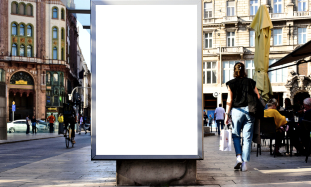 Leere Plakatwand